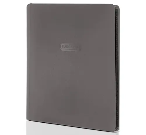 EVORETRO EVORETRO 9-POCKET ZIP-UP TRADING CARD ZIPPER BINDER FOR 360 CARDS GRAY