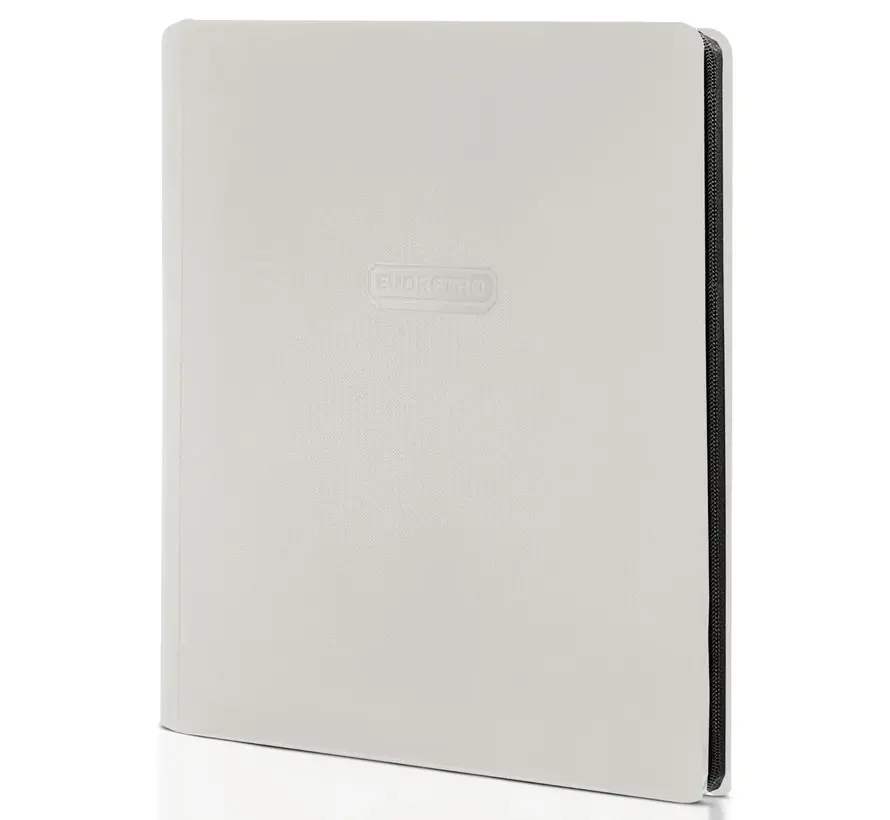 EVORETRO 9-POCKET ZIP-UP TRADING CARD ZIPPER BINDER FOR 360 CARDS WHITE