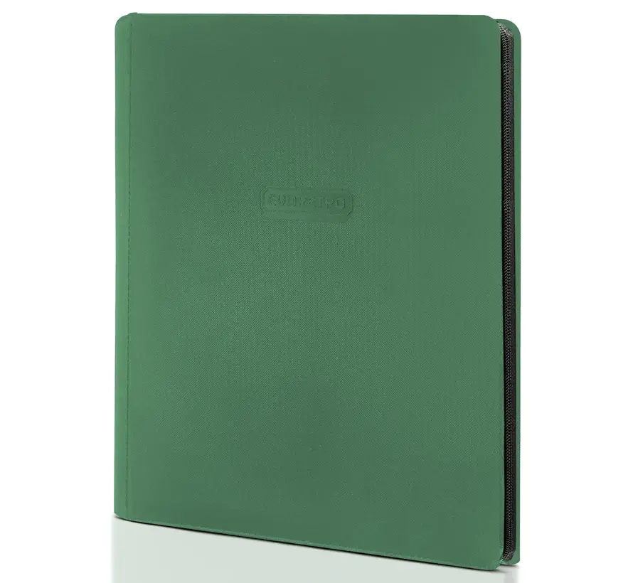 EVORETRO 9-POCKET ZIP-UP TRADING CARD ZIPPER BINDER FOR 360 CARDS GREEN