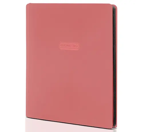 EVORETRO EVORETRO 9-POCKET ZIP-UP TRADING CARD ZIPPER BINDER FOR 360 CARDS PINK