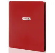 EVORETRO EVORETRO 9-POCKET ZIP-UP TRADING CARD ZIPPER BINDER FOR 360 CARDS RED