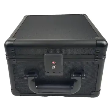 EVORETRO EVORETRO ALUMINUM GRADED CARD STORAGE BOX, TSA LOCK BLACK 2 ROW