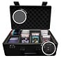 EVORETRO ALUMINUM GRADED CARD STORAGE BOX, TSA LOCK BLACK 4 ROW