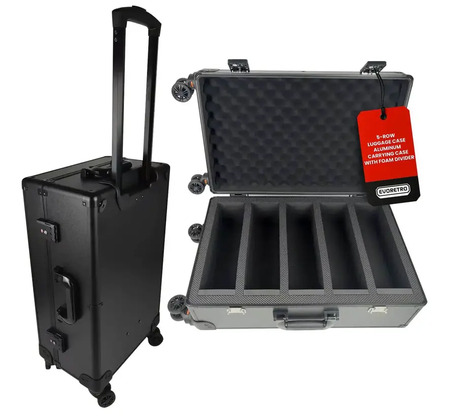 EVORETRO GRADED CARD CASE - SHOW-DAY ROLLER, TSA LOCK, FOAM