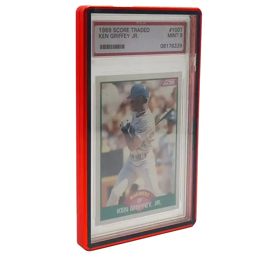 EVORETRO MAGNETIC CASE BUMPER FOR PSA SLAB GRADED CARD PACK OF 1 RED