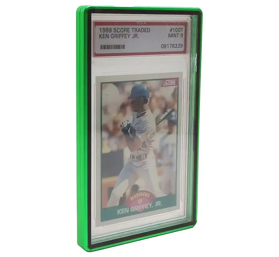 EVORETRO MAGNETIC CASE BUMPER FOR PSA SLAB GRADED CARD PACK OF 1 GREEN