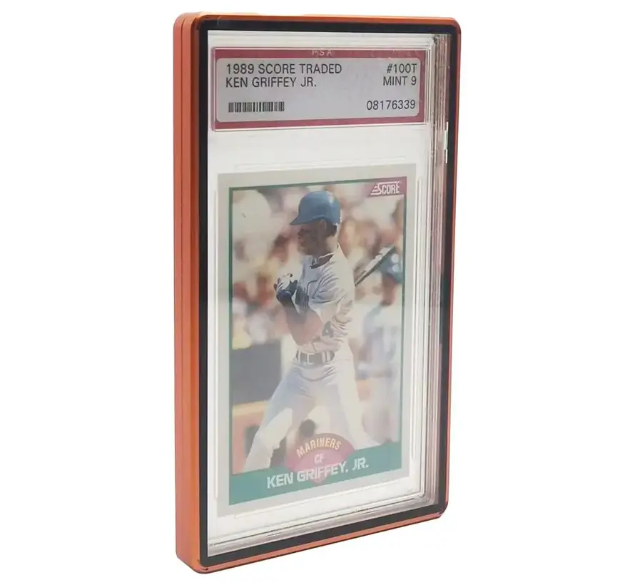 EVORETRO MAGNETIC CASE BUMPER FOR PSA SLAB GRADED CARD PACK OF 1 ORANGE
