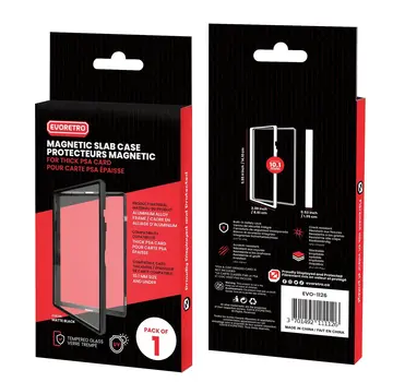 EVORETRO EVORETRO MAGNETIC CASE BUMPER FOR PSA SLAB GRADED PACK OF 1 THICK BLACK