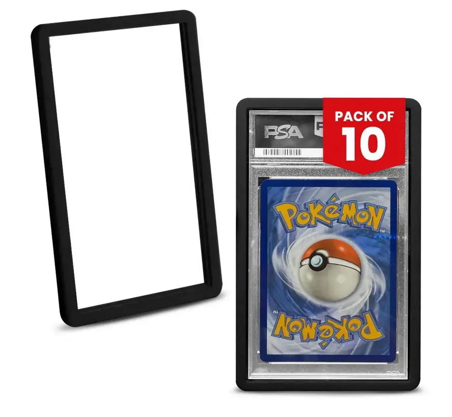 EVORETRO BUMPER GRADED SLAB PROTECTOR FOR PSA BLACK PACK OF 10