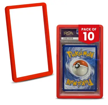 EVORETRO EVORETRO BUMPER GRADED SLAB PROTECTOR FOR PSA RED PACK OF 10