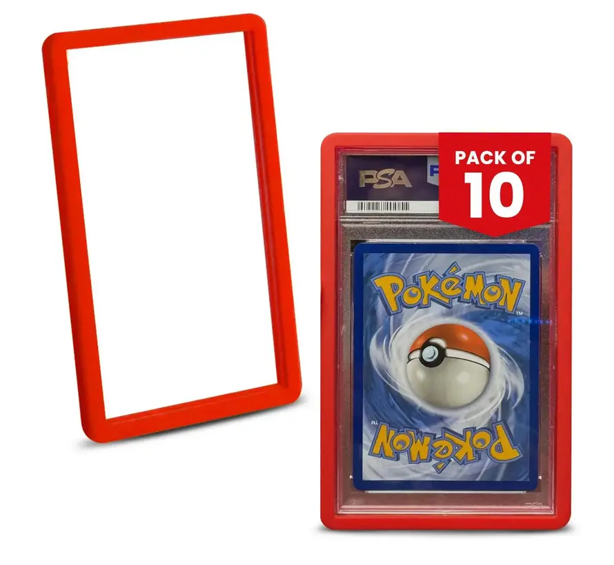 EVORETRO BUMPER GRADED SLAB PROTECTOR FOR PSA RED PACK OF 10