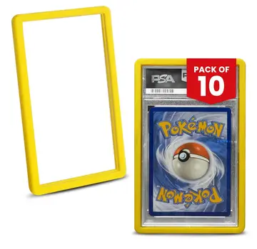 EVORETRO EVORETRO BUMPER GRADED SLAB PROTECTOR FOR PSA YELLOW PACK OF 10