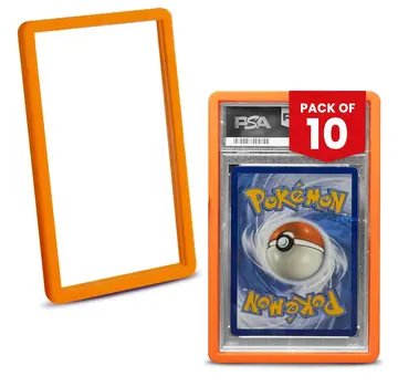 EVORETRO EVORETRO BUMPER GRADED SLAB PROTECTOR FOR PSA ORANGE PACK OF 10
