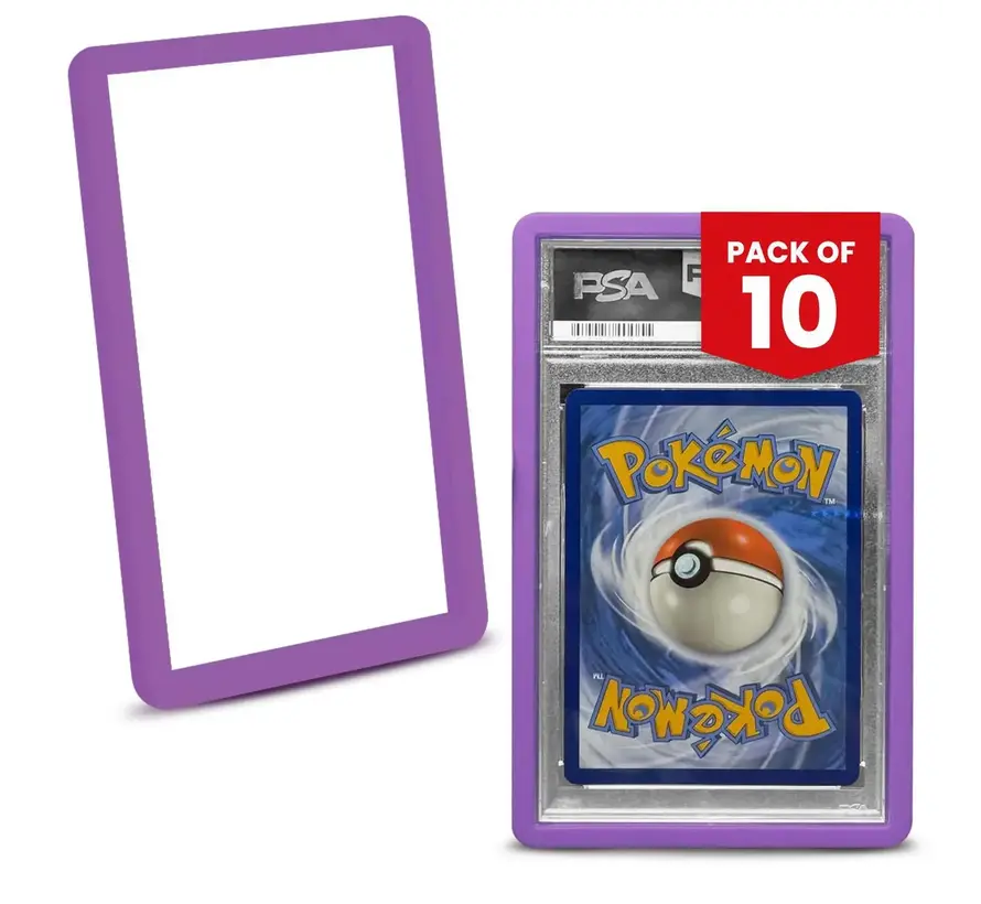 EVORETRO BUMPER GRADED SLAB PROTECTOR FOR PSA PURPLE PACK OF 10