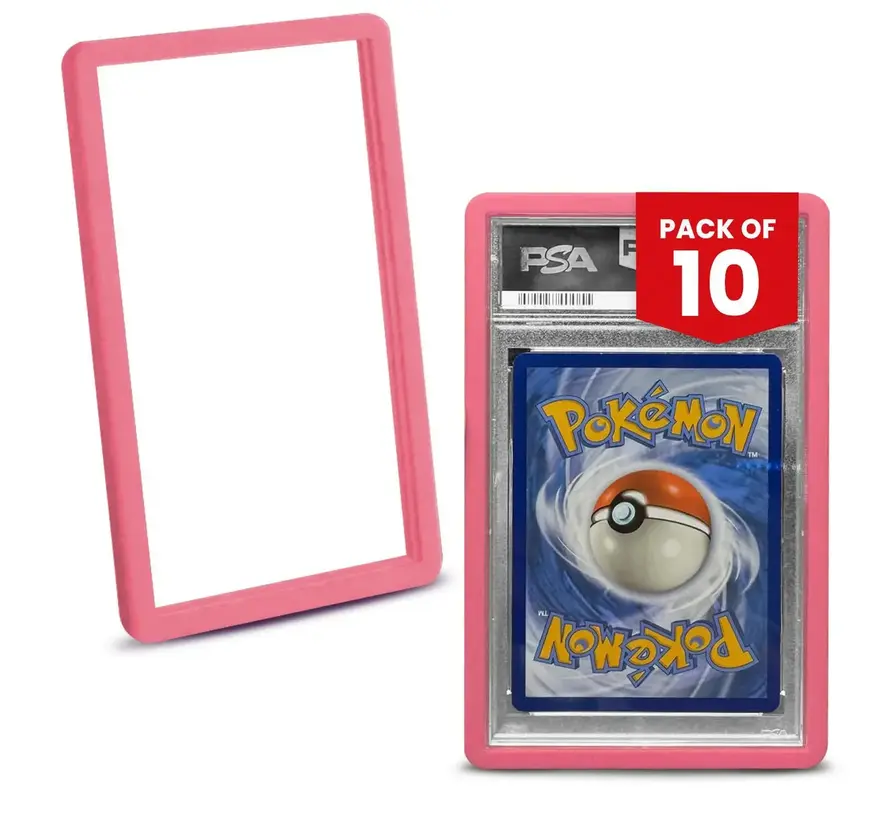 EVORETRO BUMPER GRADED SLAB PROTECTOR FOR PSA PINK PACK OF 10