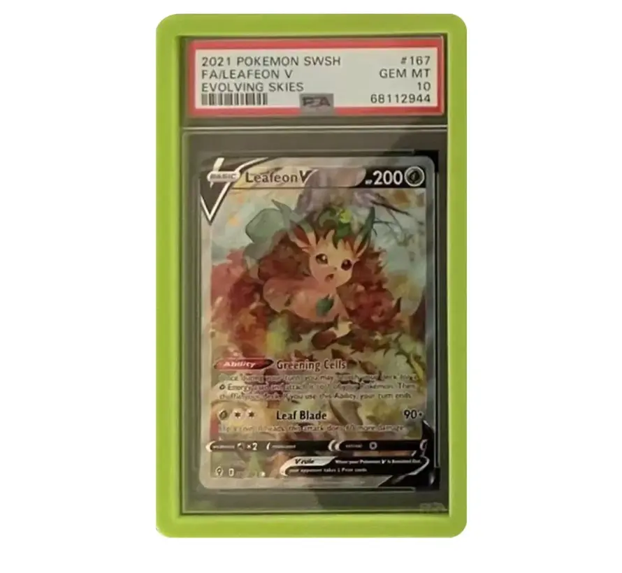 EVORETRO BUMPER GRADED SLAB PROTECTOR FOR PSA YELLOW-GREEN PACK OF 10