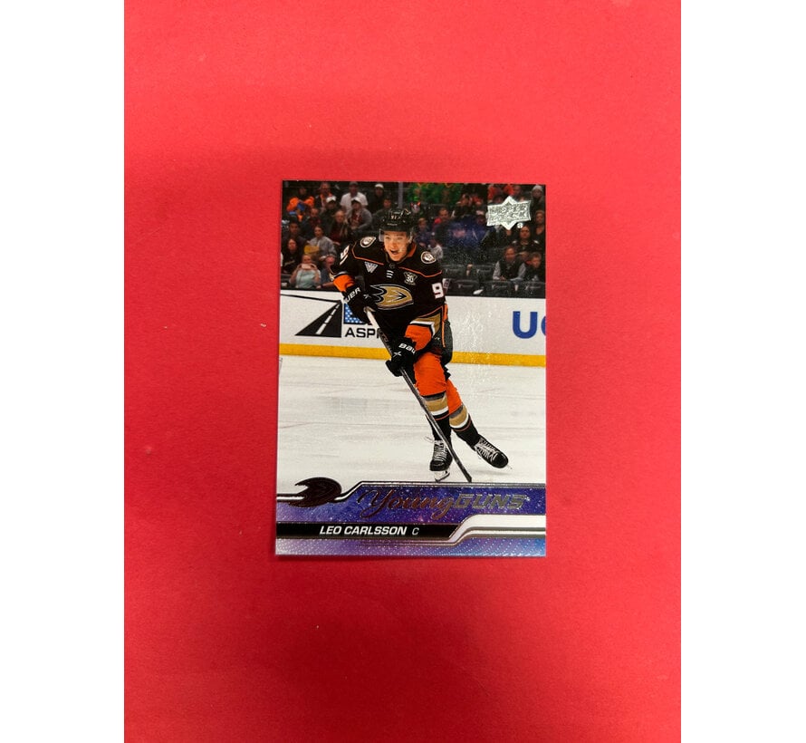2023-24 UPPER DECK SERIES 2 LEO CARLSSON YOUNG GUNS