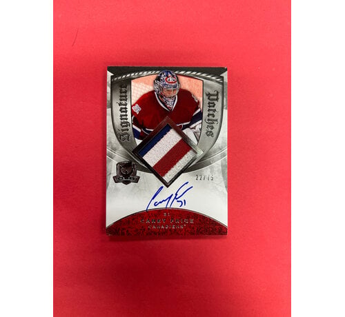 UPPER DECK 2008-09 UPPER DECK THE CUP CAREY PRICE SIGNATURE PATCHES AUTO PATCH /75