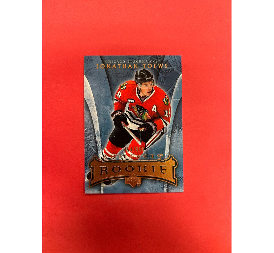 2007-08 UPPER DECK ARTIFACTS JONATHAN TOEWS ROOKIE /599