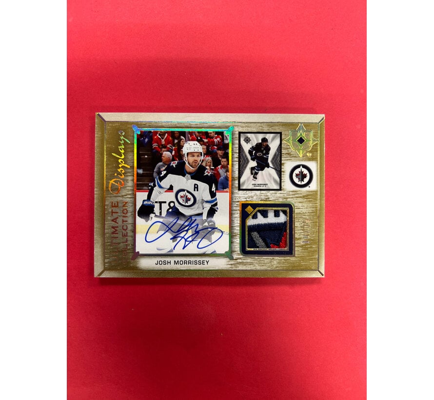 2021-22 UPPER DECK ULTIMATE JOSH MORRISSEY DISPLAYS PATCH AUTO /35
