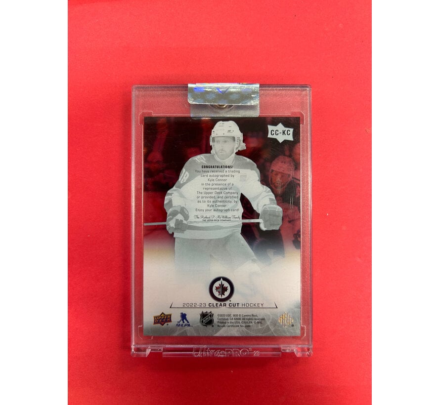 2022-23 UPPER DECK CLEAR CUT KYLE CONNOR AUTOGRAPH