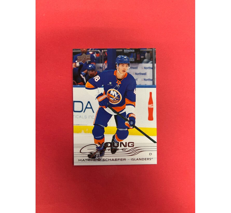 2025-26 UPPER DECK SERIES 2 MATTHEW SCHAEFER YOUNG GUNS