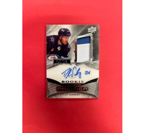 UPPER DECK 2022-23 UPPER DECK PREMIER DYLAN SAMBERG PREMIER AUTO PATCH /249
