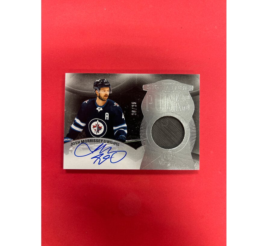 2024-25 UPPER DECK THE CUP JOSH MORRISSEY SIGNATURE PUCKS /25