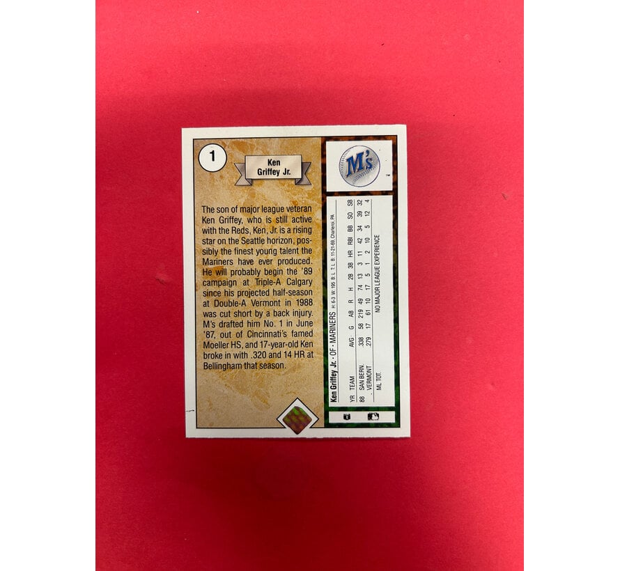 1990 UPPER DECK KEN GRIFFEY JR ROOKIE