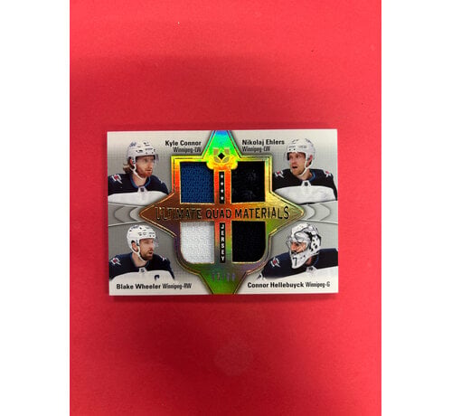 UPPER DECK 2022-23 UPPER DECK ULTIMATE QUAD MATERIALS JETS /99