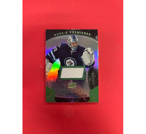UPPER DECK 2015-16 UPPER DECK TRILOGY CONNOR HELLEBUYCK ROOKIE PERMIERES JERSEY /599