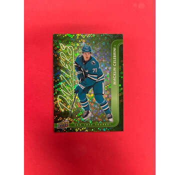 UPPER DECK 2024-25 UPPER DECK SERIES 2 MACKLIN CELEBRINI GREEN DAZZLER