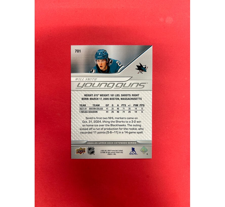 2024-25 UPPER DECK EXTENDED WILL SMITH YOUNG GUNS