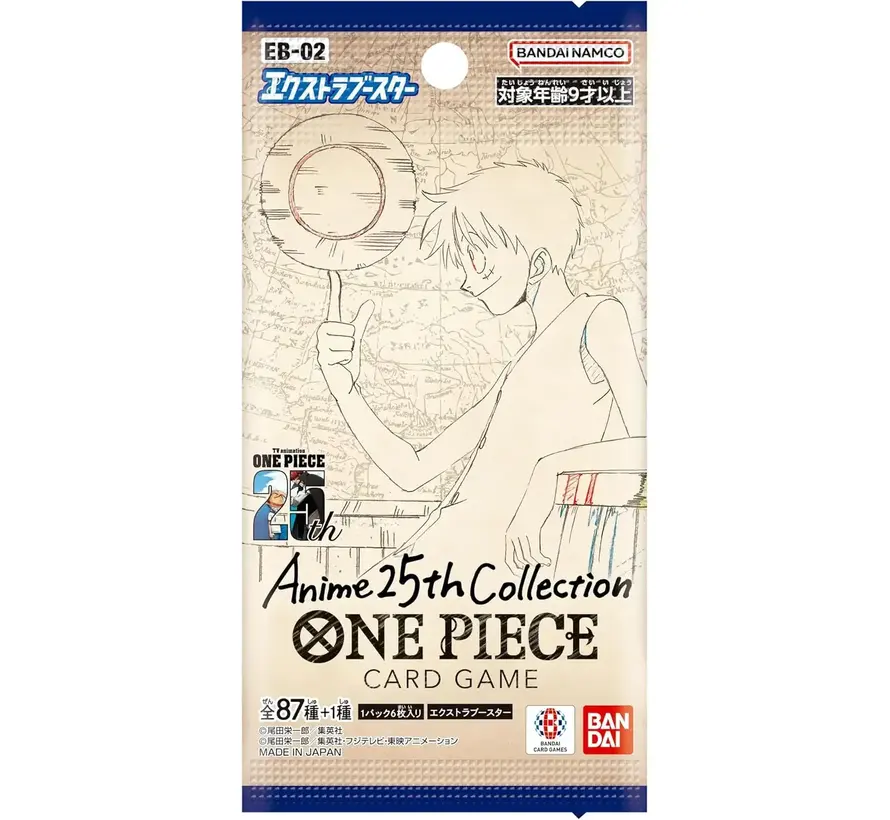 JAPANESE ONE PIECE ANIME 25TH COLLECTION BOOSTER PACK