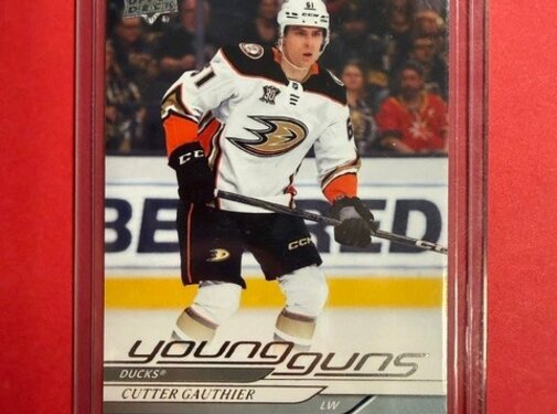 UPPER DECK 2024-25 UPPER DECK SERIES 1 YOUNG GUNS CUTTER GAUTHIER #212