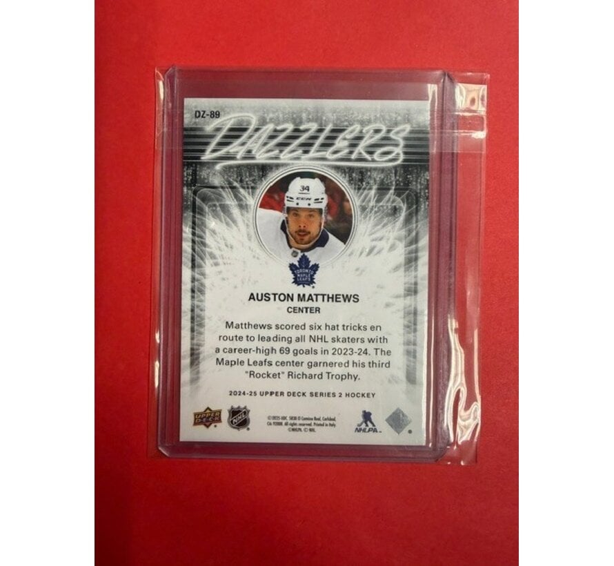 2024-25 UPPER DECK SERIES 2 BLACK DAZZLERS AUSTON MATTHEWS #DZ-89