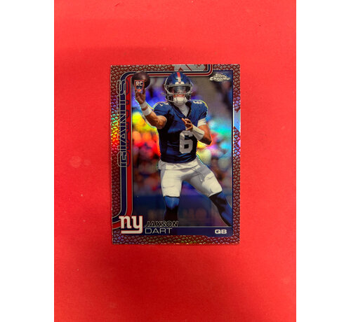 TOPPS 2026 TOPPS CHROME FOOTBALL JAXSON DART PIGSKIN LEATHER ROOKIE SP
