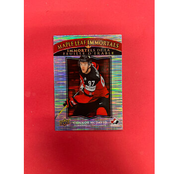 UPPER DECK 2025-26 UPPER DECK TIM HORTONS CONNOR MCDAVID MAPLE LEAF IMMORTALS