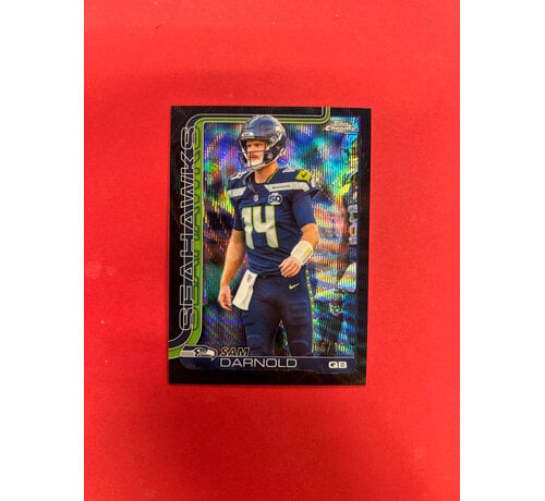 TOPPS 2026 TOPPS CHROME FOOTBALL SAM DARNOLD BLACK WAVE /10