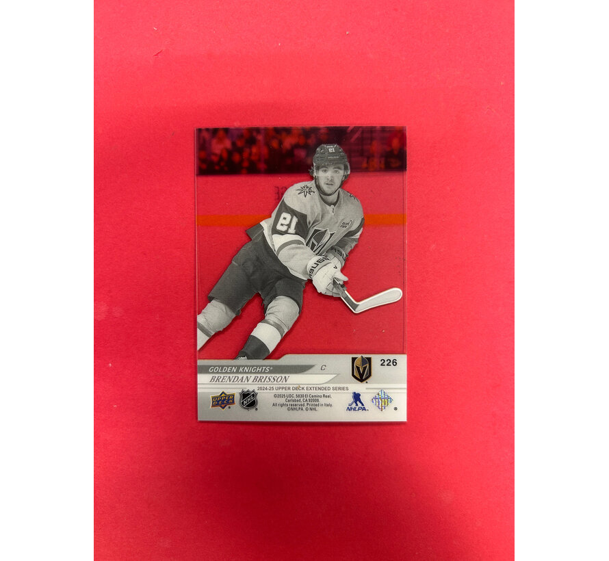 2024-25 UPPER DECK EXTENDED BRENDAN BRISSON YOUNG GUNS ACETATE