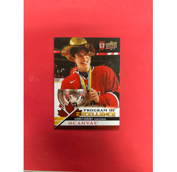 UPPER DECK 2020-21 UPPER DECK SERIES 1 SIDNEY CROSBY PROGRAM OF EXCELLENCE CANVAS
