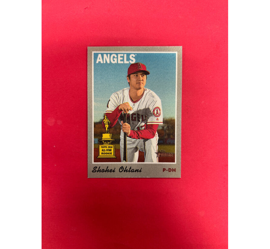 2019 TOPPS HERITAGE SHOHEI OHTANI CLOTH VARIANT