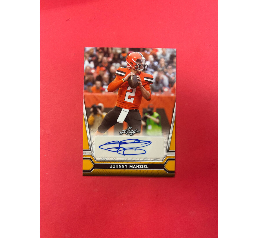 2021 LEAF JOHNNY MANZIEL AUTOGRAPH