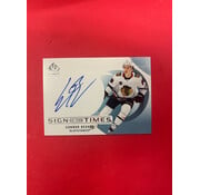 UPPER DECK 2024-25 SP AUTHENTIC CONNOR BEDARD SIGN OF THE TIMES