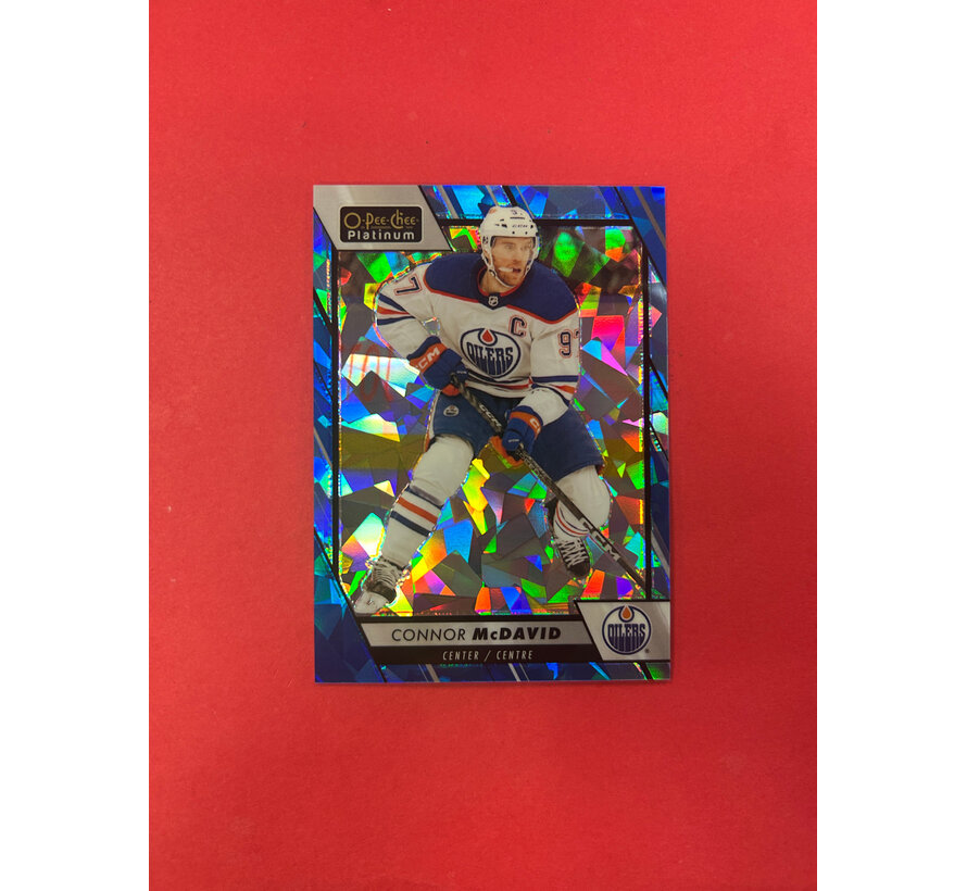 2023-24 O-PEE-CHEE PLATINUM CONNOR MCDAVID BLUE FRAGMENT /125