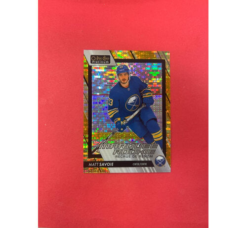 UPPER DECK 2023-24 OPC PLATINUM MATT SAVOIE SEISMIC GOLD ROOKIE /50