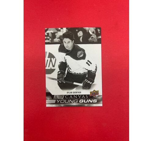 UPPER DECK 2022-23 UPPER DECK SERIES 2 DYLAN GUENTHER CANVAS YOUNG GUNS BLACK
