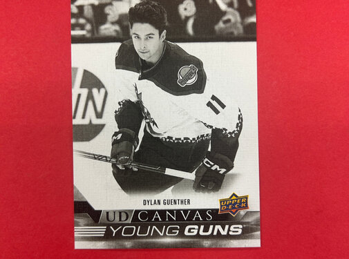 UPPER DECK 2022-23 UPPER DECK SERIES 2 DYLAN GUENTHER CANVAS YOUNG GUNS  BLACK