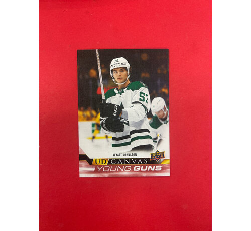 UPPER DECK 2022-23 UPPER DECK SERIES 2 WYATT JOHNSTON YOUNG GUNS CANVAS