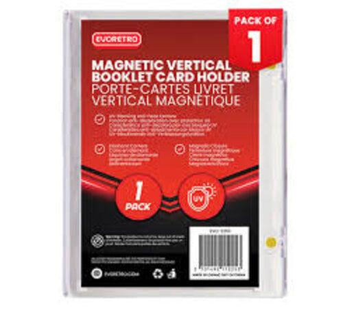 EVORETRO EVORETRO MAGNETIC DISPLAY CASE DUAL VERTICAL BOOKLET HOLDER